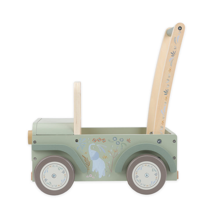 LITTLE DUTCH. Wooden safari push car Safari Friends FSC
