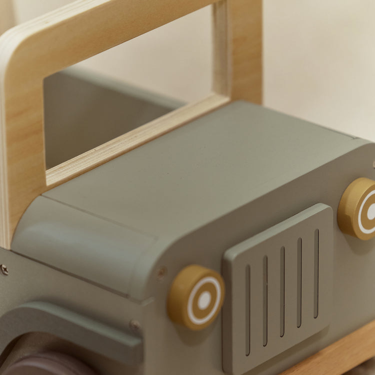 LITTLE DUTCH. Wooden safari push car Safari Friends FSC