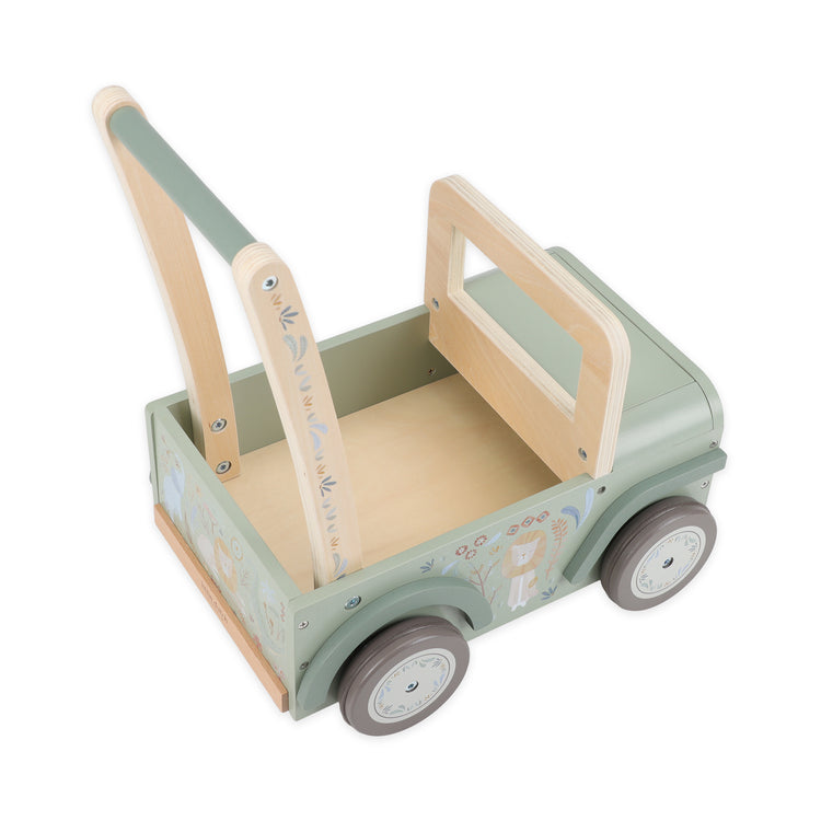 LITTLE DUTCH. Wooden safari push car Safari Friends FSC
