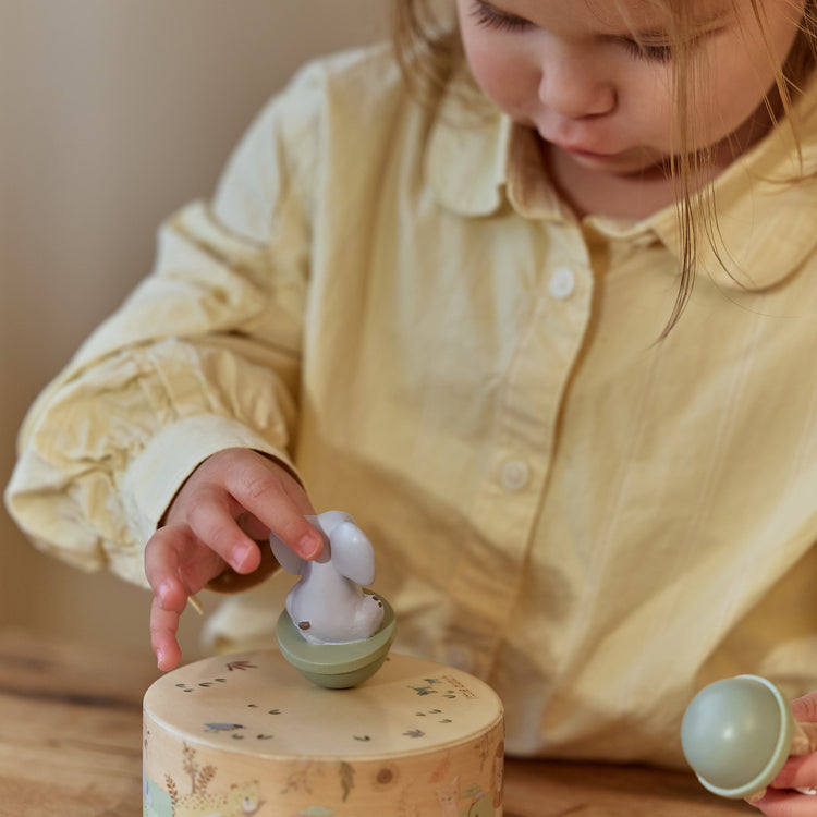 LITTLE DUTCH. Wooden Music Box Safari Friends FSC