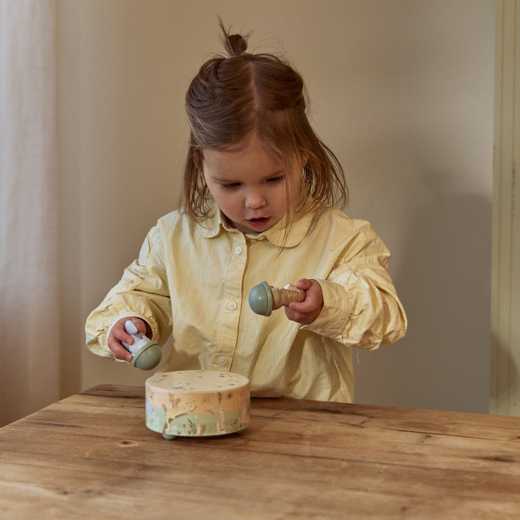 LITTLE DUTCH. Wooden Music Box Safari Friends FSC