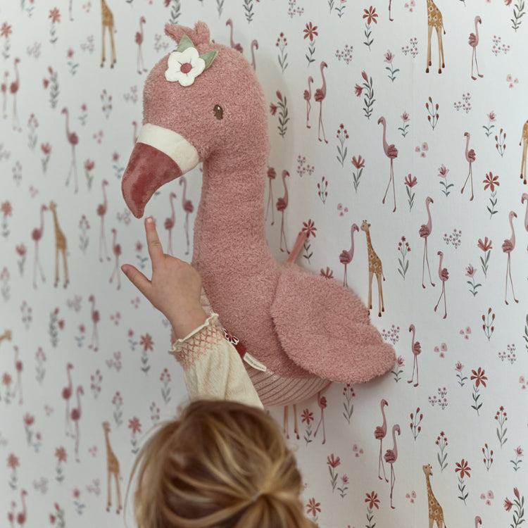 LITTLE DUTCH. Animal Head Flamingo Safari Friends GRS