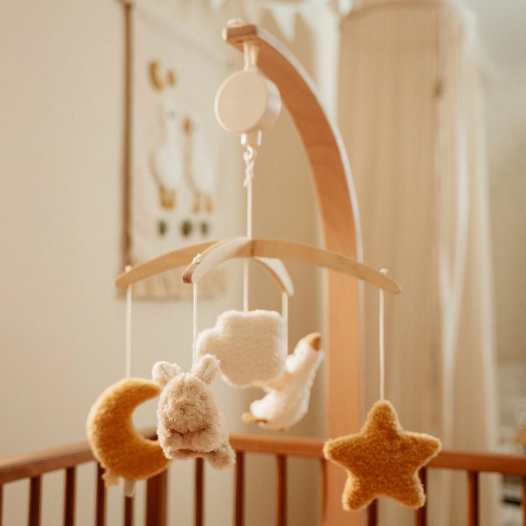 LITTLE DUTCH. Wooden Music Mobile Newborn Naturals FSC