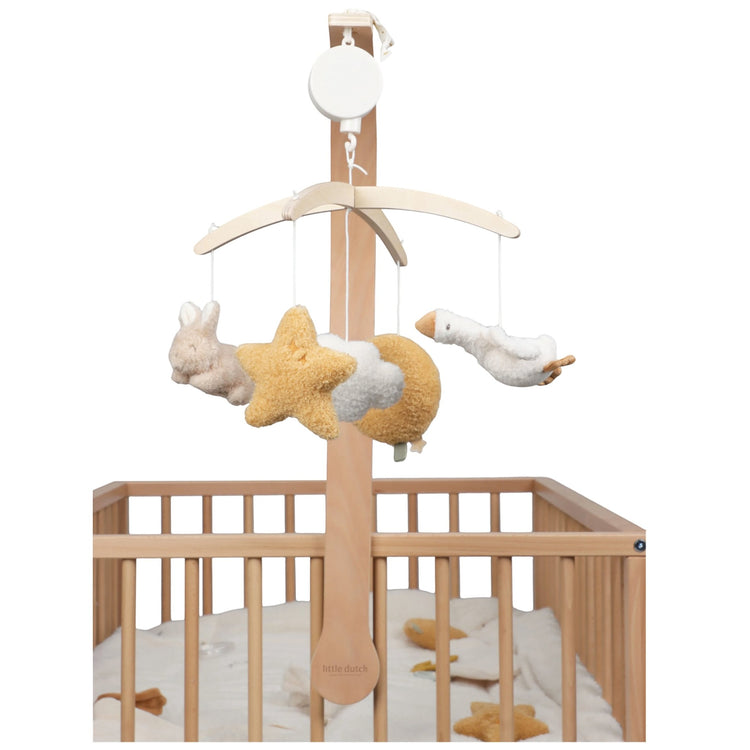 LITTLE DUTCH. Wooden Music Mobile Newborn Naturals FSC