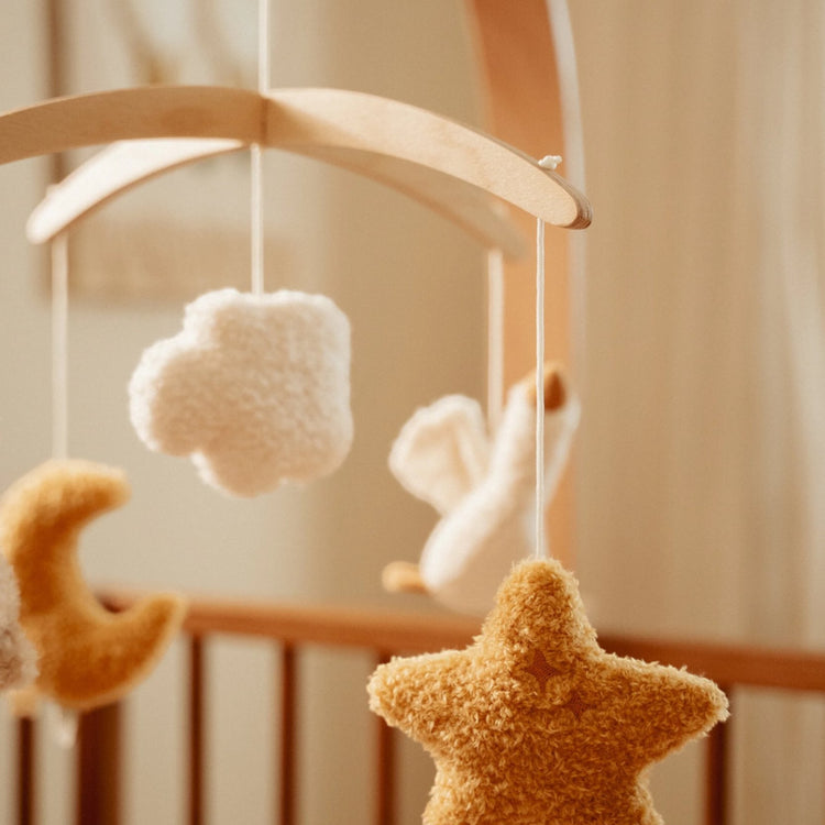 LITTLE DUTCH. Wooden Music Mobile Newborn Naturals FSC