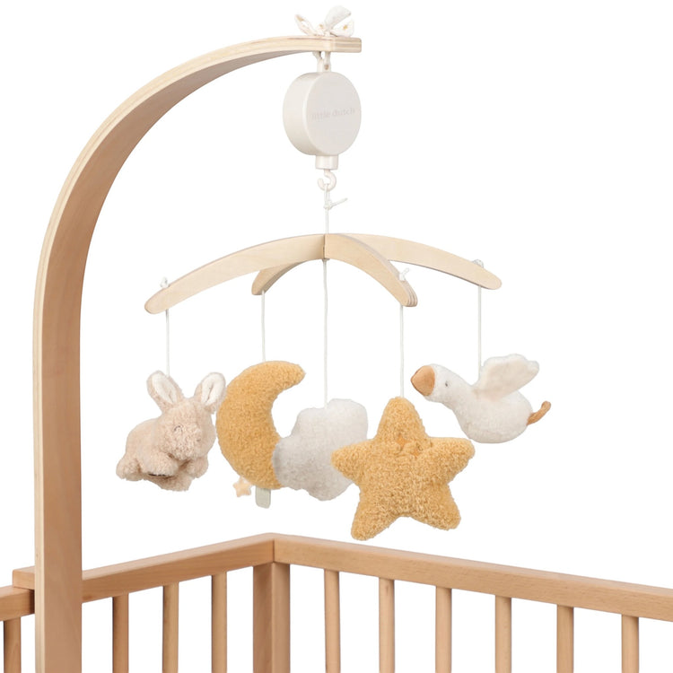 LITTLE DUTCH. Wooden Music Mobile Newborn Naturals FSC