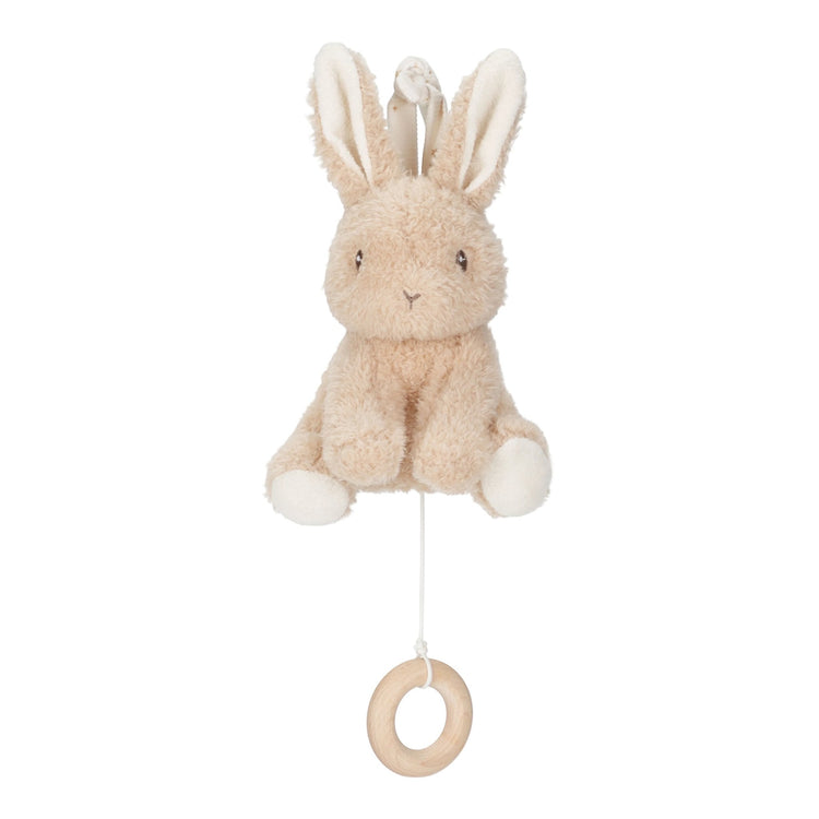 LITTLE DUTCH. Υφασμάτινο μουσικό κουνελάκι Baby Bunny GRS
