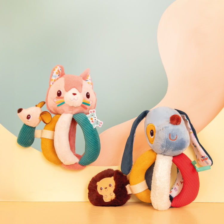 LILLIPUTIENS. Rattle with Handles Jules