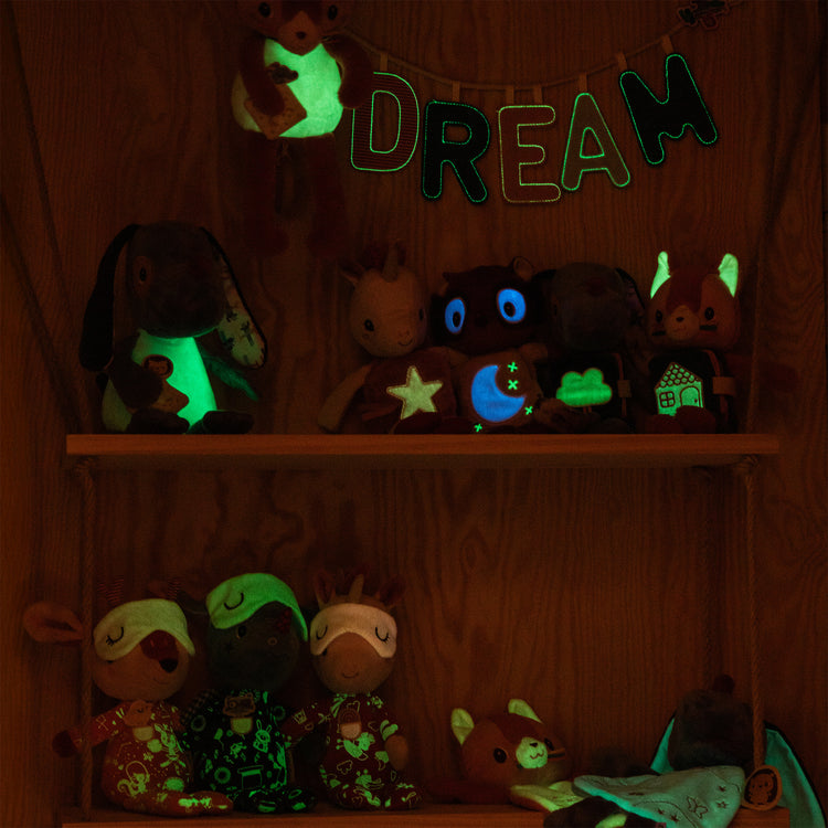 LILLIPUTIENS. Glow-in-the-dark musical plush Jeanne the Cat