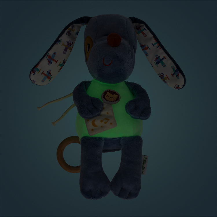 LILLIPUTIENS. Glow-in-the-dark musical plush Jules the Dog