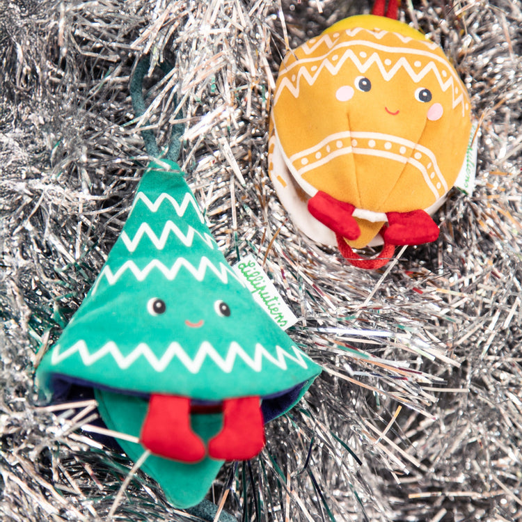 LILLIPUTIENS. Christmas Decoration - Reversible Glow-in-the-Dark Fabric Elf Mimmi