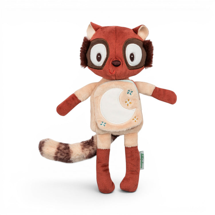 LILLIPUTIENS. Glow-in-the-dark soft toy and Fabric Book Elvis the Lemur