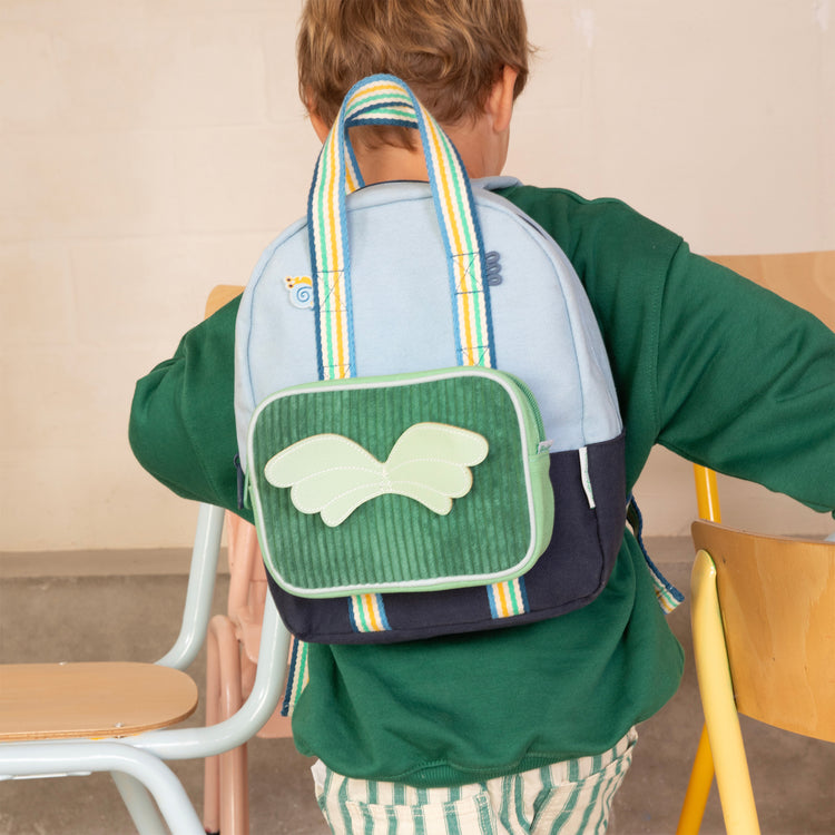 LILLIPUTIENS. Ocean blue backpack Mix & Match