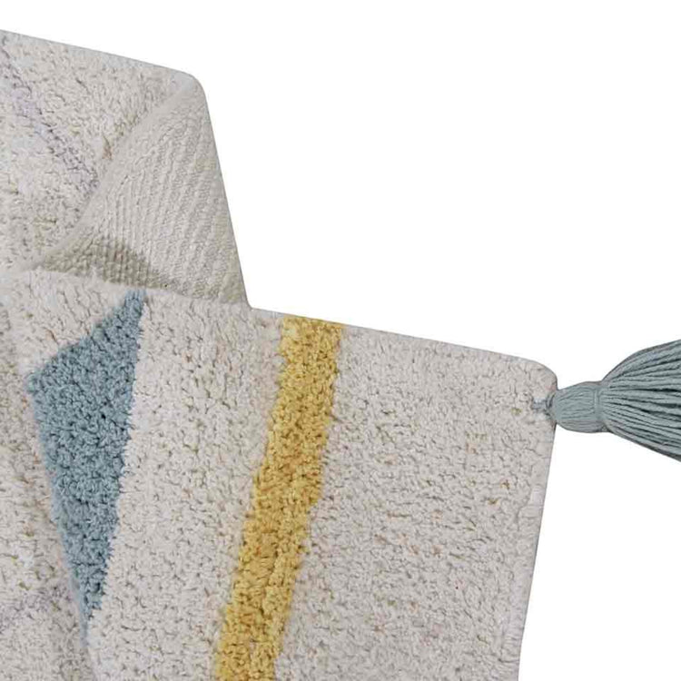 Lorena Canals. Washable Rug Azteca Vintage Blue 140x200