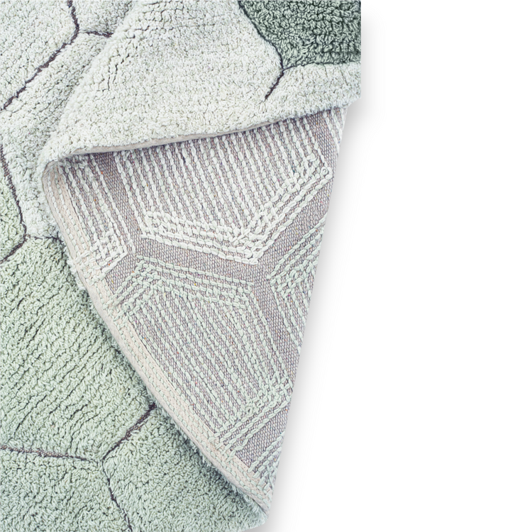 Lorena Canals. Washable rug Round Honeycomb Blue Sage 140 cm