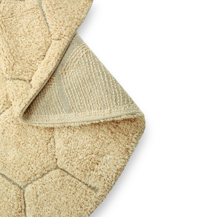 Lorena Canals. Washable rug Round Honeycomb Golden 140 cm