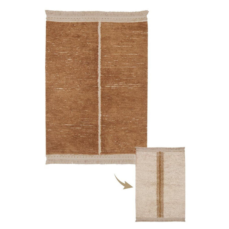 Lorena Canals. Washable Rug Reversible Duetto Toffee 140x200 cm