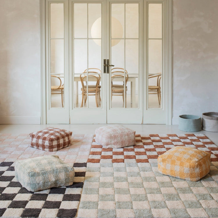 Lorena Canals. Washable rug Kitchen Tiles Blue Sage 120x160 cm