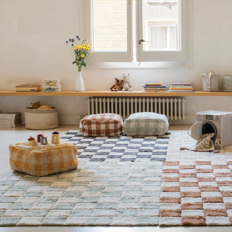 Lorena Canals. Washable rug Kitchen Tiles Dark Grey 90x130 cm