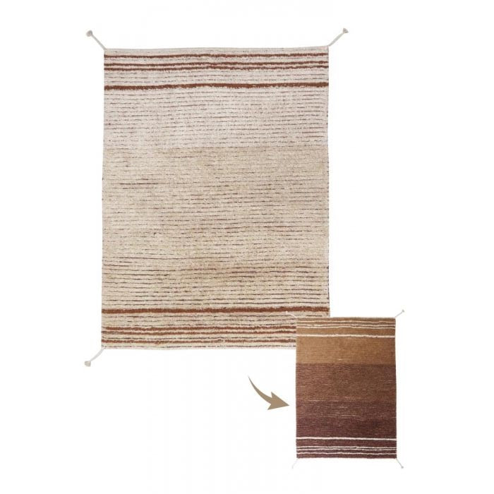 Lorena Canals. Washable Rug Reversible Twin Toffee 170x240 cm