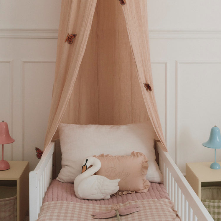 Lorena Canals. Canopy Crepe Swan Rose 245x50 cm