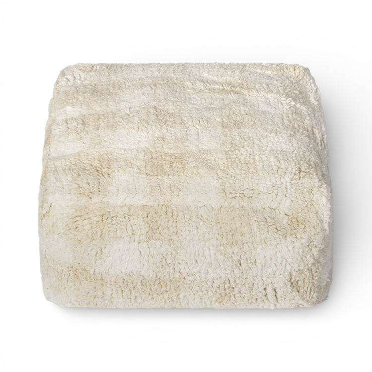 Lorena Canals. Πουφ Vichy Ivory 40x40xH20 εκ.
