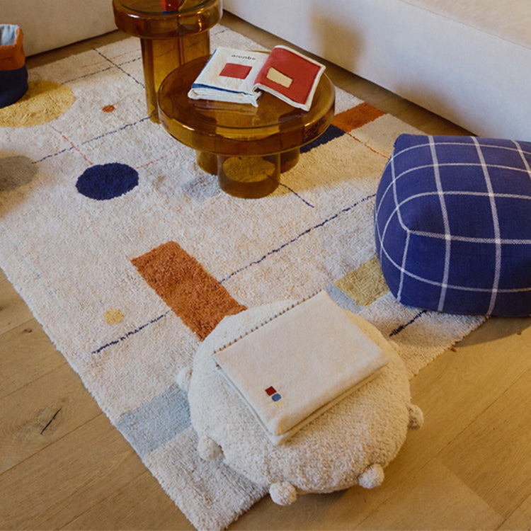 Lorena Canals. Floor cushion Bubbly Natural 48 cm