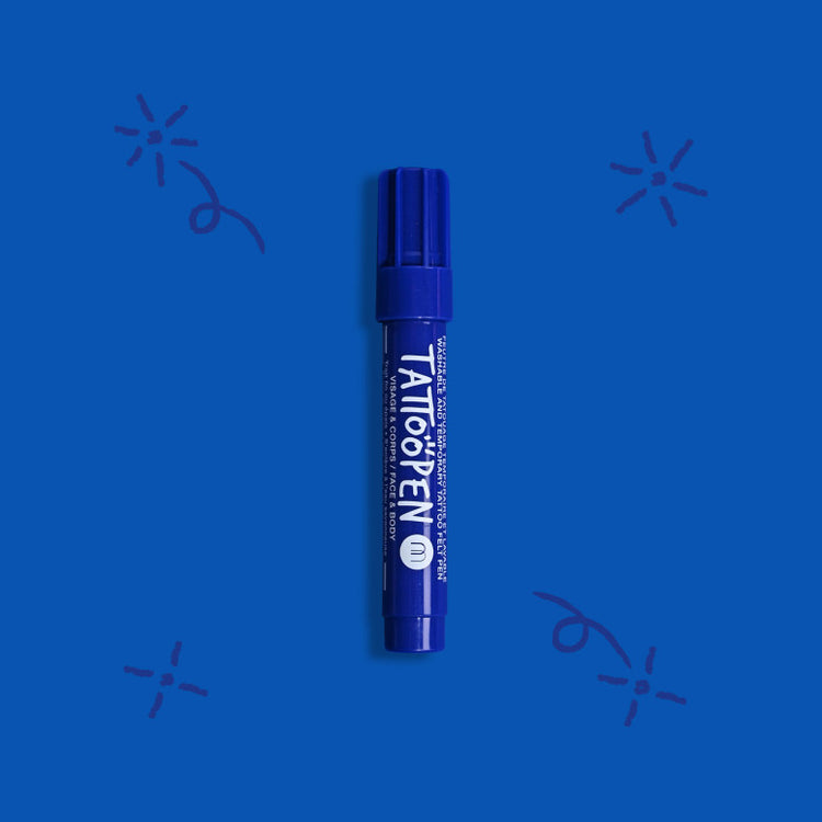 NAILMATIC. Temporary Tattoo Felt Pen (dark blue)