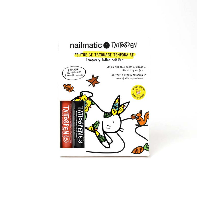 NAILMATIC. Tattoopen duo set The Rabbit by Ami Imaginaire