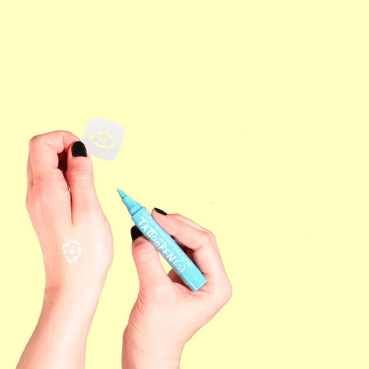 NAILMATIC. Σετ ζωγραφικής δέρματος Tattoopen με στένσιλ Paris by Jo Little