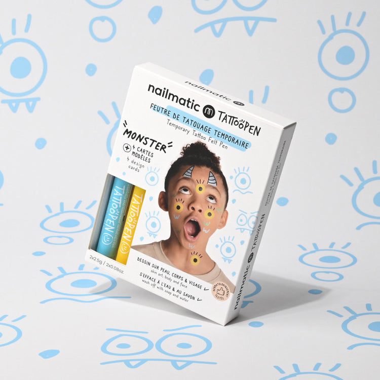 NAILMATIC. Tattoopen duo set Monster