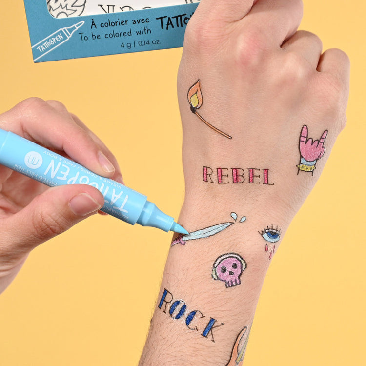NAILMATIC. Temporary coloring tattoos - Rock