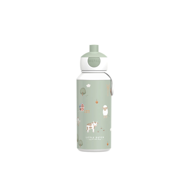 LITTLE DUTCH. Drinking bottle pop-up campus 400 ml - Little Farm