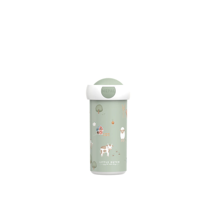 LITTLE DUTCH. School beaker campus 300ml - Little Farm