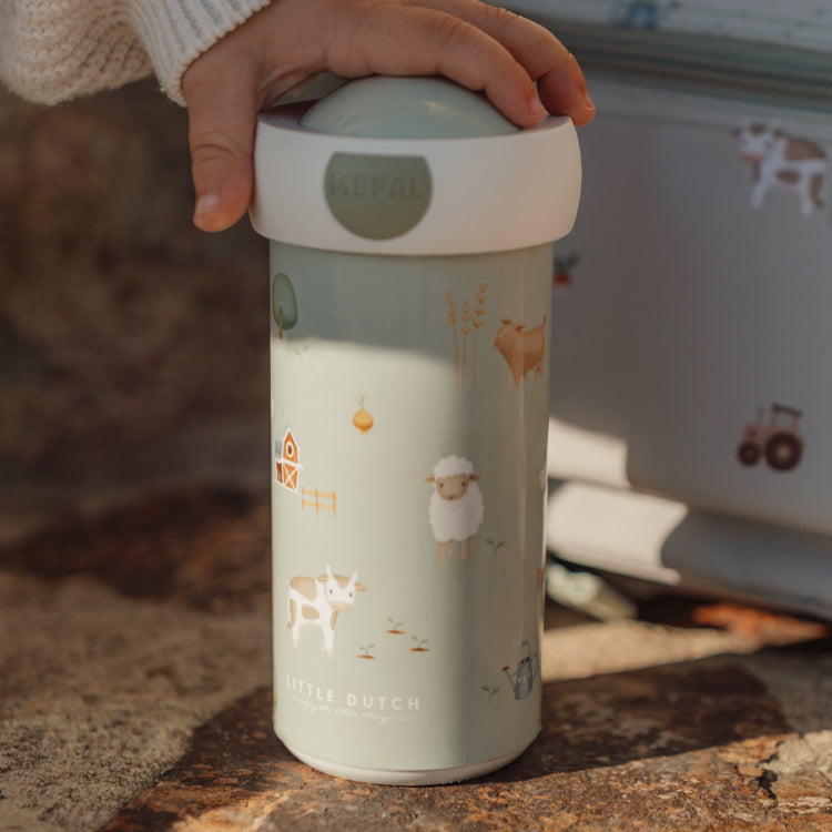 LITTLE DUTCH. School beaker campus 300ml - Little Farm