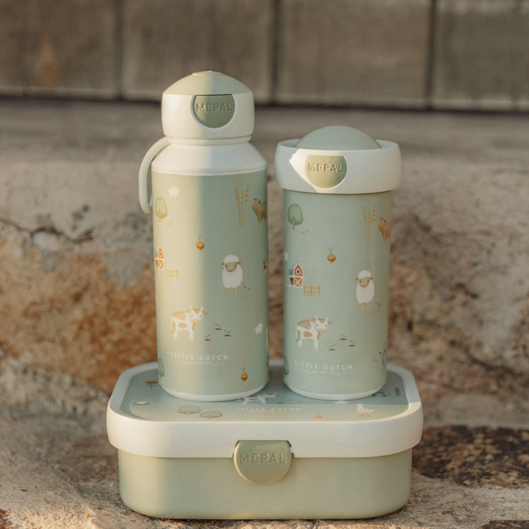 LITTLE DUTCH. School beaker campus 300ml - Little Farm