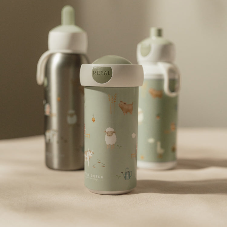 LITTLE DUTCH. School beaker campus 300ml - Little Farm