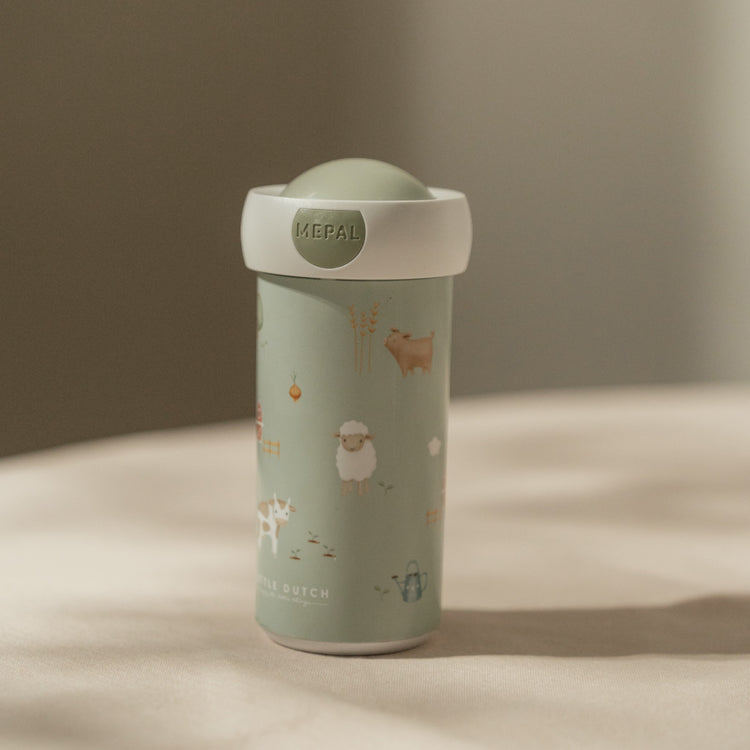 LITTLE DUTCH. School beaker campus 300ml - Little Farm