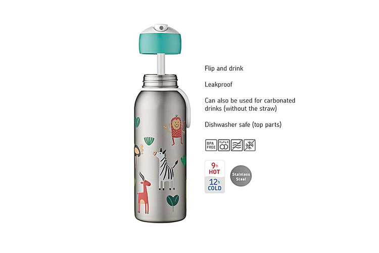 MEPAL. Ανοξείδωτο μπουκάλι - θερμός flip-up campus 350 ml (Blue)