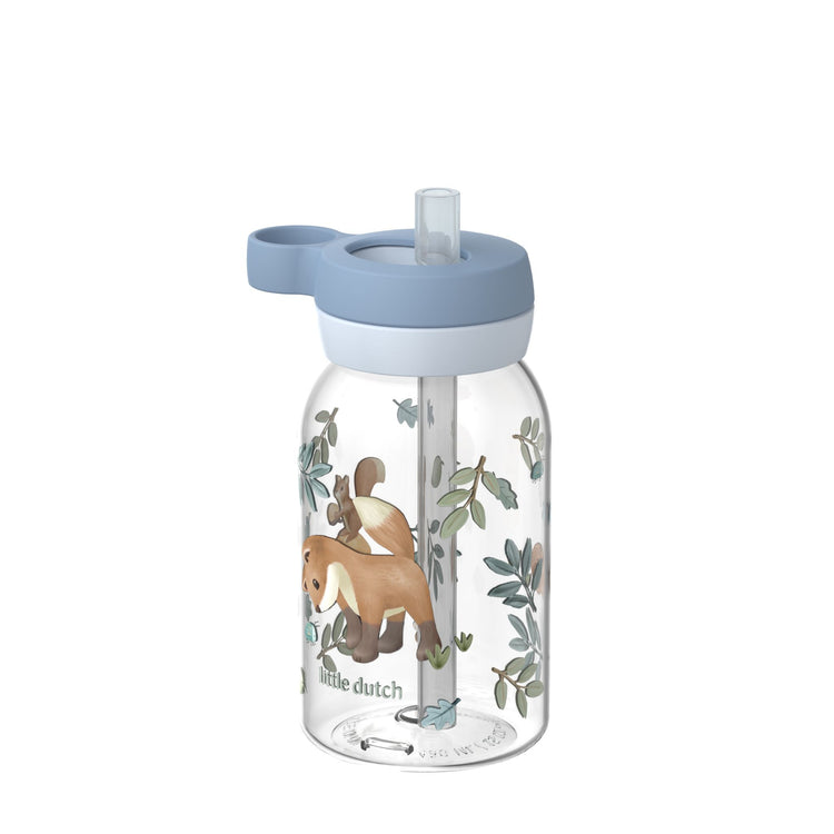 LITTLE DUTCH. Μπουκάλι με καλαμάκι campus 450 ml - Forest Friends