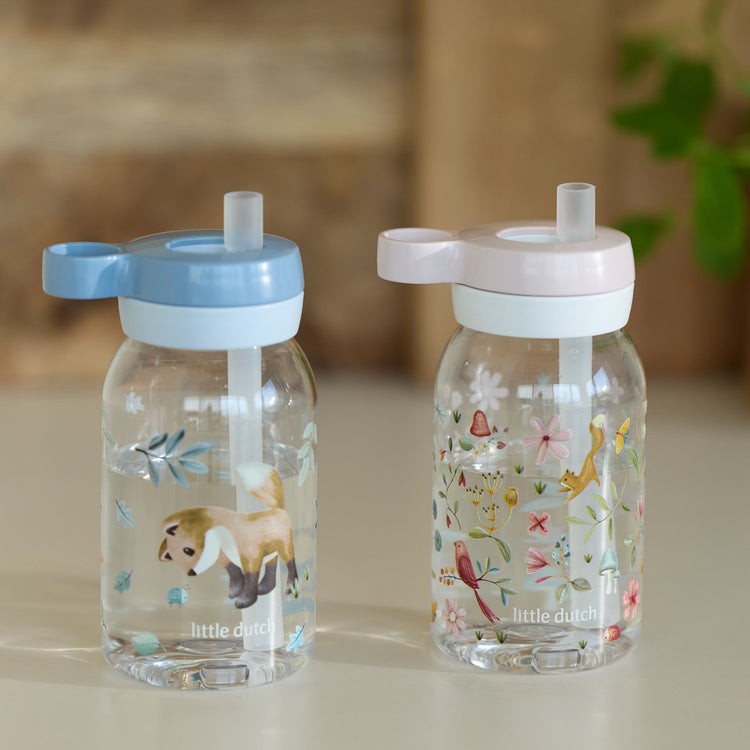 LITTLE DUTCH. Μπουκάλι με καλαμάκι campus 450 ml - Forest Friends