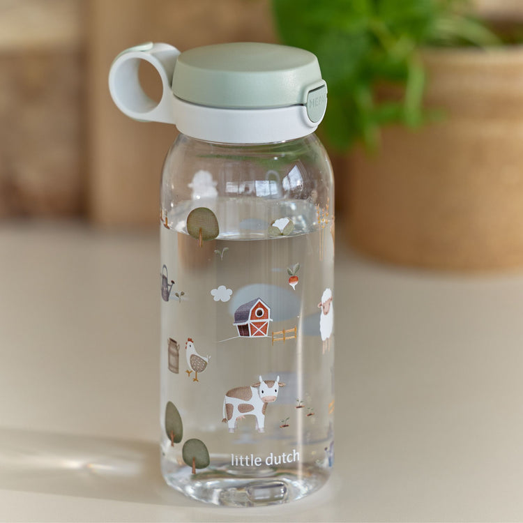 LITTLE DUTCH. Μπουκάλι με pop-up στόμιο 600 ml - Little Farm