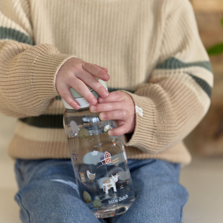 LITTLE DUTCH. Μπουκάλι με pop-up στόμιο 600 ml - Little Farm