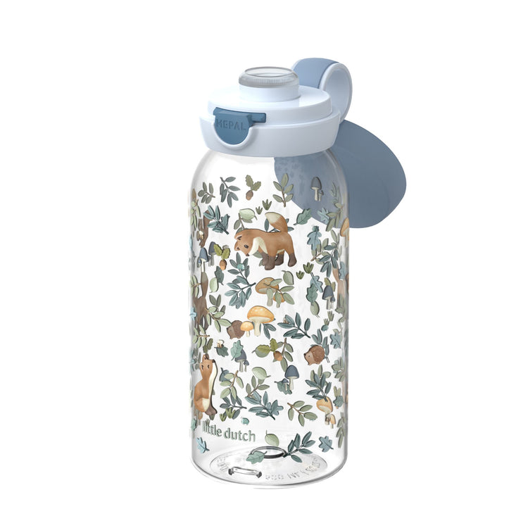 LITTLE DUTCH. Drinking bottle with flip cap Campus 600 ml - Forest Friends