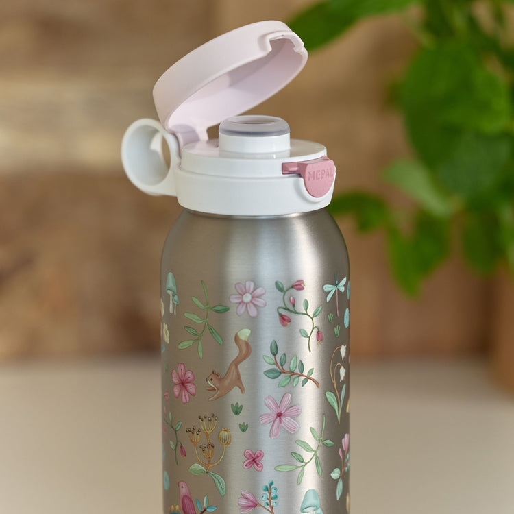 LITTLE DUTCH. Ανοξείδωτο μπουκάλι - θερμός flip-up campus 500 ml - Fairy Wonders