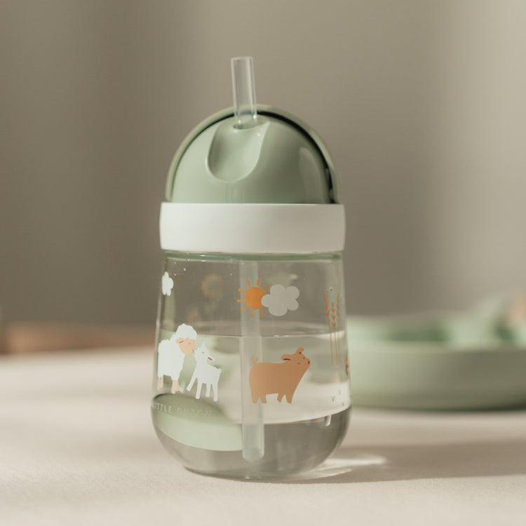 LITTLE DUTCH. Straw cup mio 300 ml - Little Farm