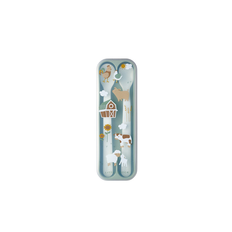 LITTLE DUTCH. Set feeding spoon mio 2 pcs - Little Farm