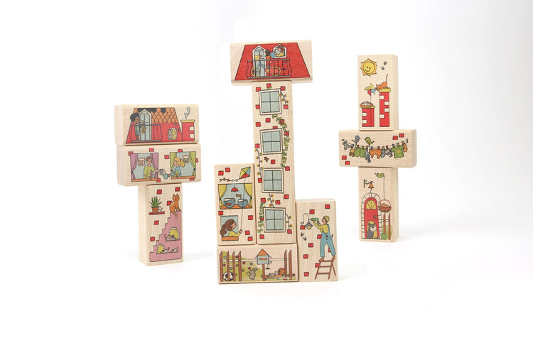 MILANIWOOD. Ξύλινο παιχνίδι κατασκευών Little House