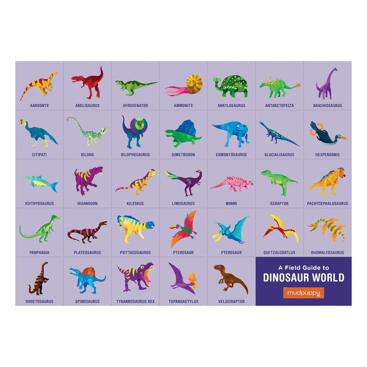 MUDPUPPY. Dinosaur World 80 Piece Geography Puzzle