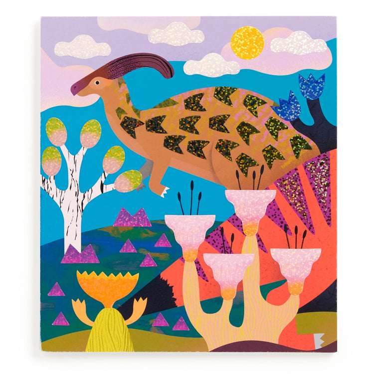 MUDPUPPY. Dinosaur Land Sticker Sparkle Poster Activity Kit